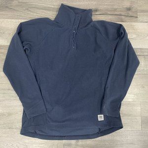 Outdoor Research OR W Womens Trail Mix Snap Pullover Sweater Large L Waffle Blue